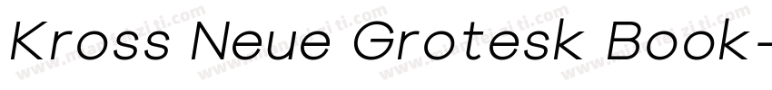 Kross Neue Grotesk Book字体转换